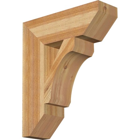 Ekena Millwork Legacy Slat Rough Sawn Bracket, Western Red Cedar, 6"W x 20"D x 24"H BKT06X20X24LEC06RWR